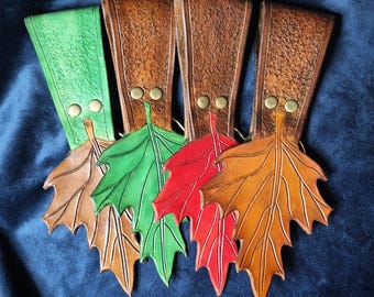 Leaf Skirt Hikes handmade leather LARP Medieval