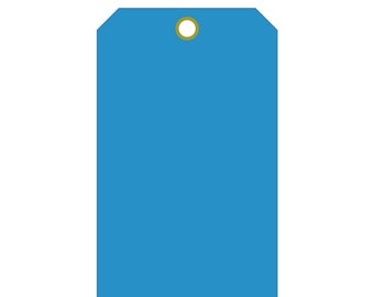 2" x 4" Dark Blue Plastic Waterproof tags 100 per pack