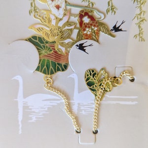 Metal Chinese symbolic bookmark