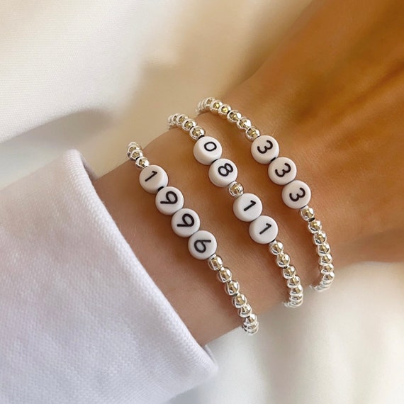 Personalised date bracelet discount