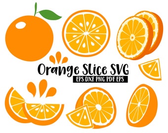 Orange Slice SVG, Orange SVG Bundle, fruits bundle, fruits SVG,  Orange Clipart, Mandarin Orange Svg, Cricut, Digital  download, Orange Cut