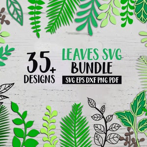 Leaves for Rolled Flowers SVG, Paper Flower Leaves SVG, Leaves SVG, Leaf Svg, Leaves svg bundle, Paper leaves svg for Cricut and Silhouette