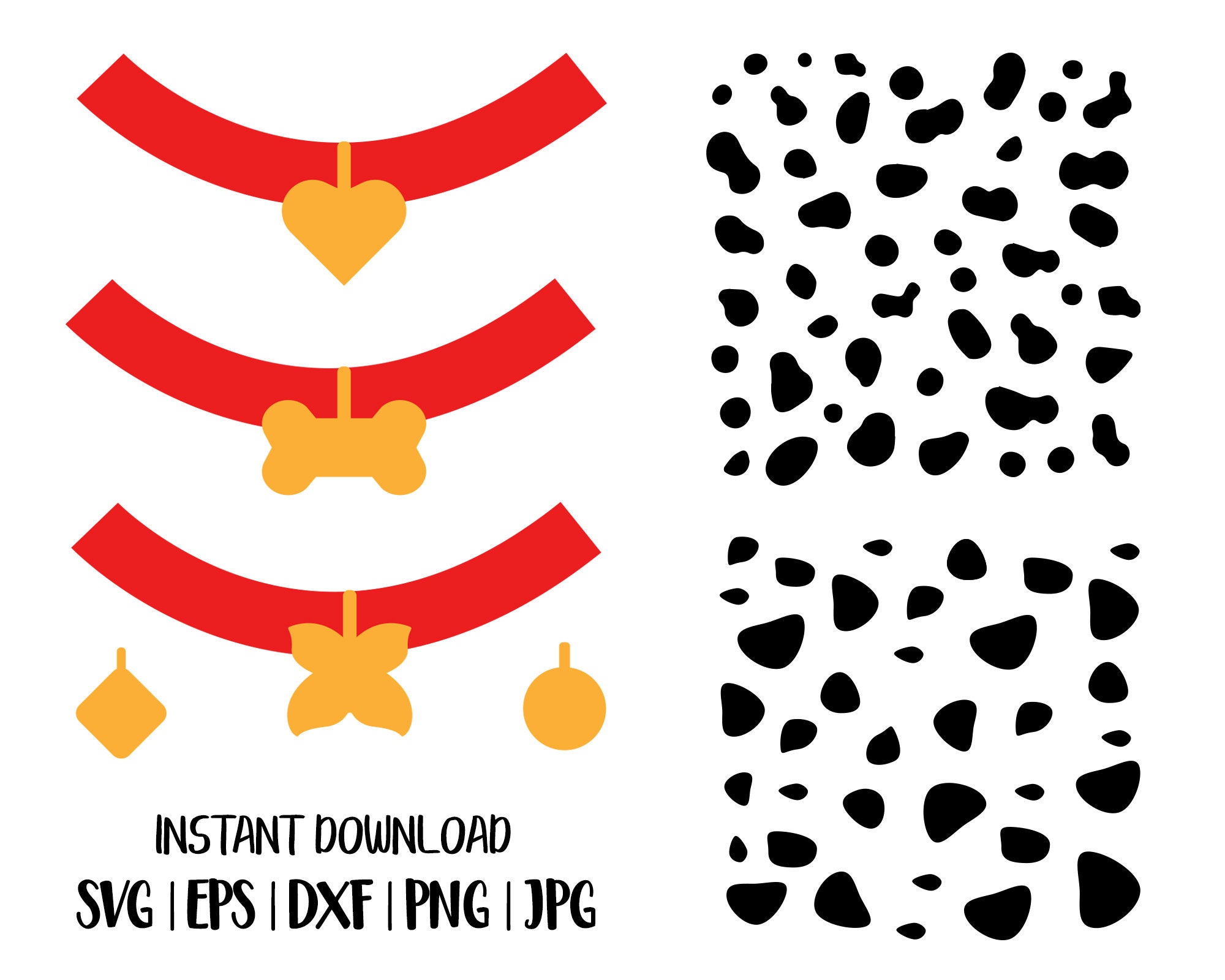 Dalmatian Spots SVG, Dalmatian SVG, Dog SVG, Animal Spots Svg, Animal Svg,  Instant Download, Dalmations Print Svg, Spots Pattern Svg