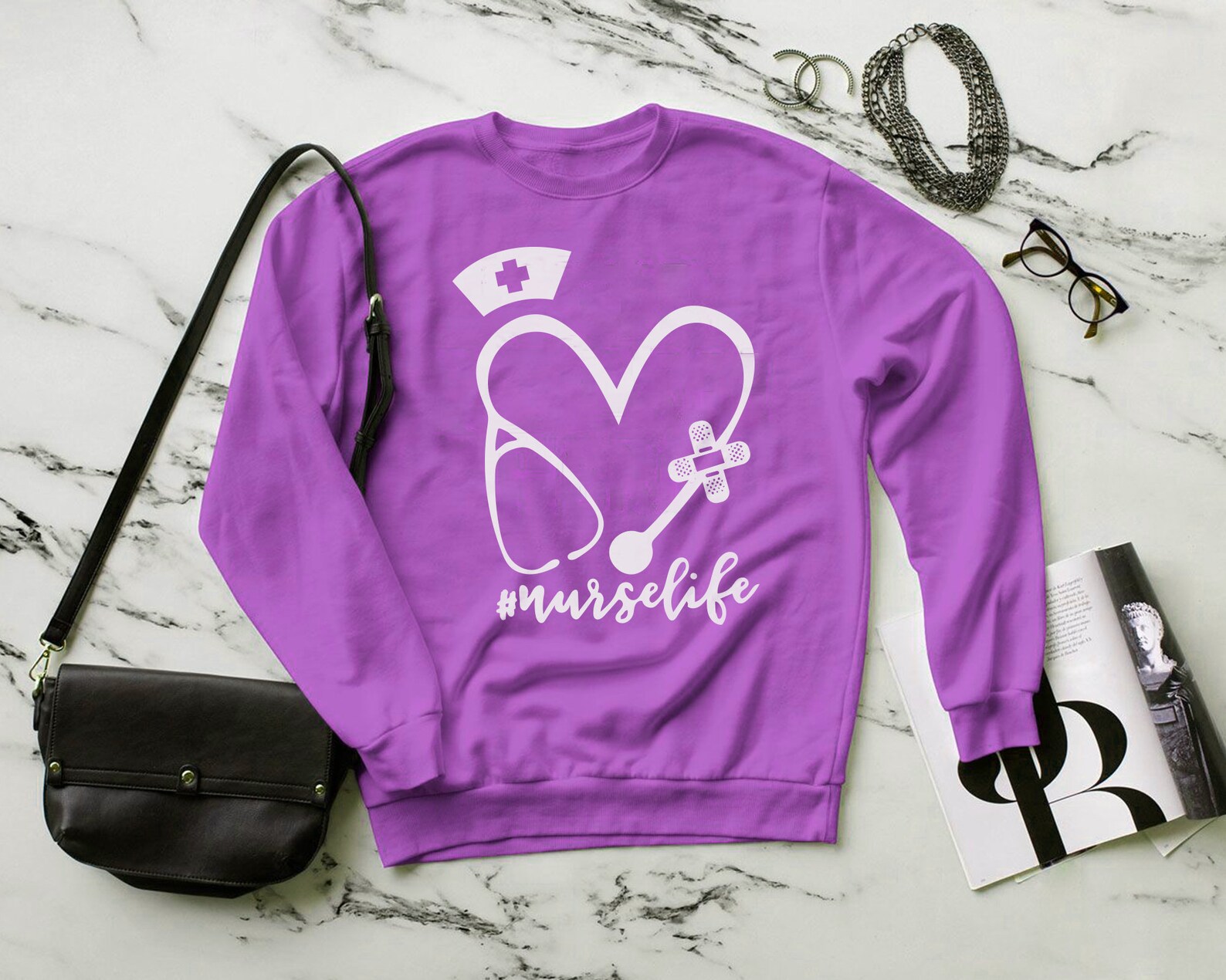 Nurse SVG Bundle Stethoscope Svg Nurse Monogram Nursing Etsy