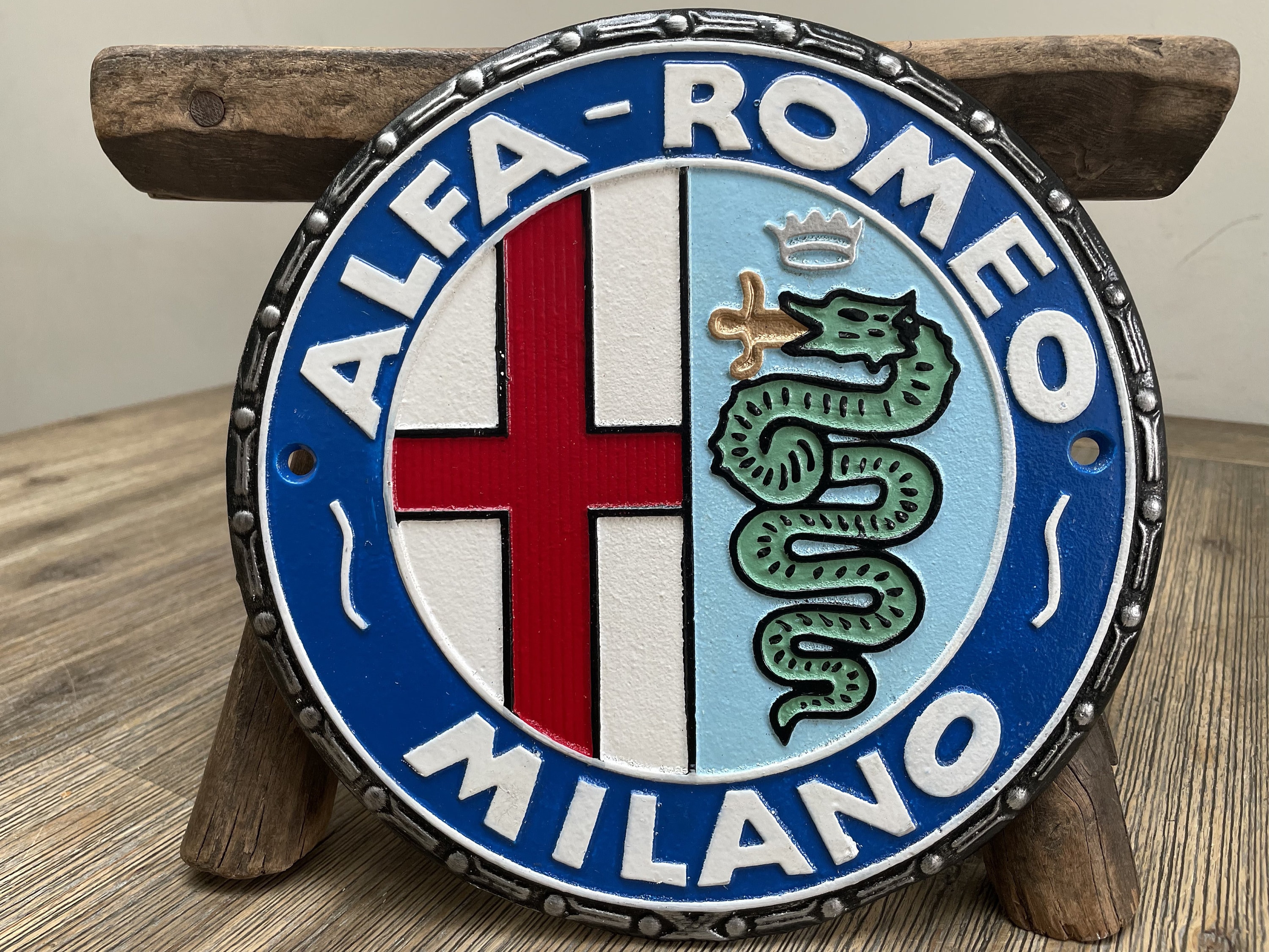 Superb Cast Iron Sign - Alfa-romeo - Italian Car Brand - Etsy