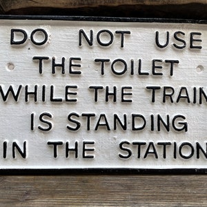 Eisenbahnschild aus Gusseisen - Englische Eisenbahnen