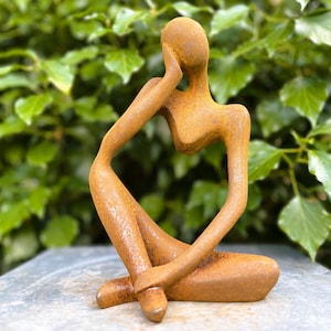 Abstract sculpture &quot;Relax 3&quot; | Cast iron garden sculpture | Modern
