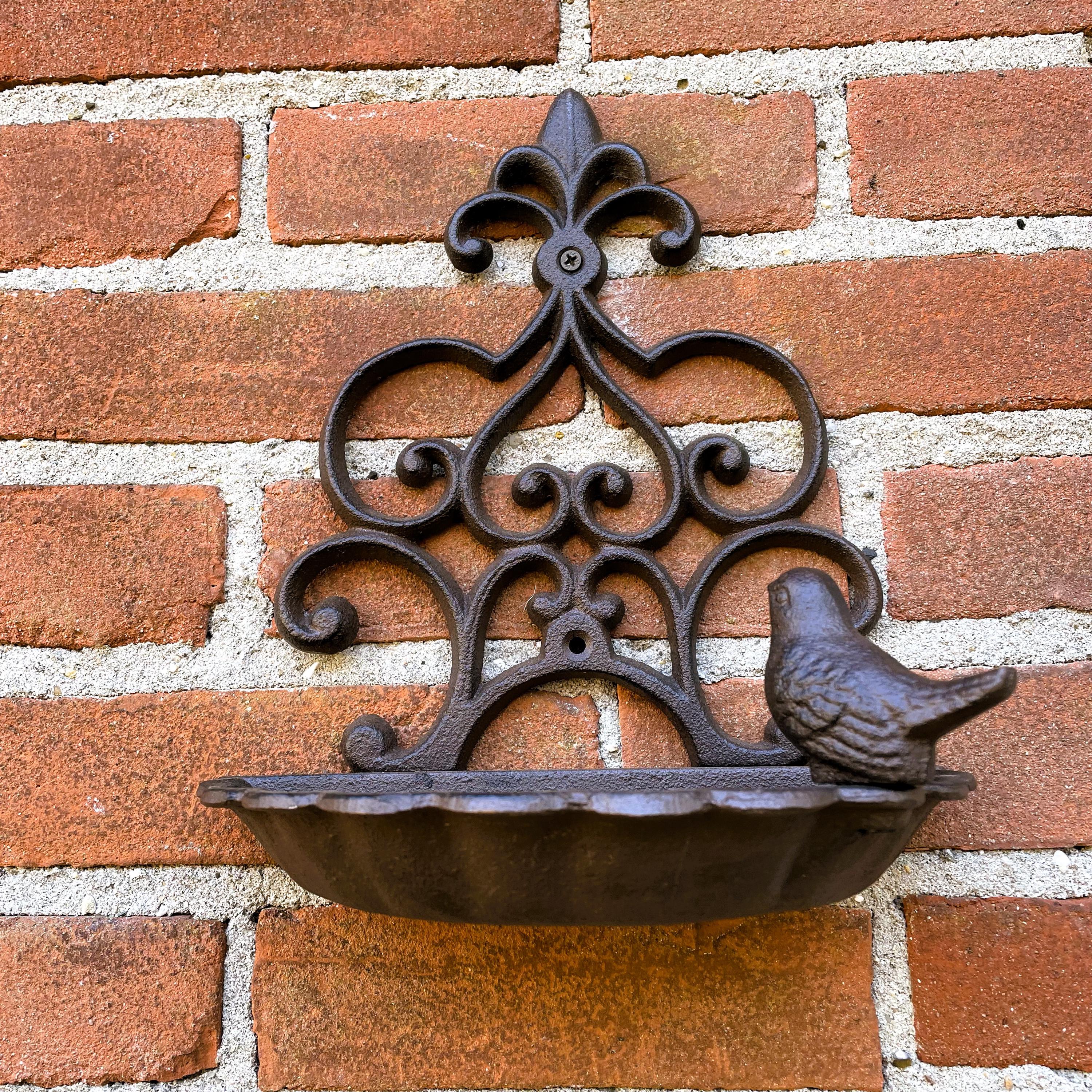 Serviettenhalter Aus Gusseisen Mit Vogel-Motiv – Freistehend, Bronzefarben Für Innen & Außen