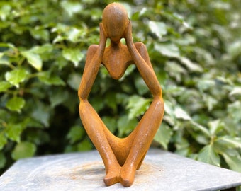 Abstract sculpture "Relax 2" | Cast iron garden sculpture | Modern