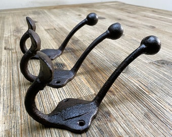 3x Patère en fonte - Rustique - Patère et porte-manteau