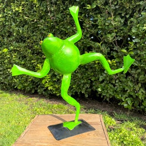 Happy frog - Gorgeous garden decoration - Metal frog