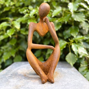 Abstract sculpture &quot;Relax 1&quot; | Cast iron garden sculpture | Modern