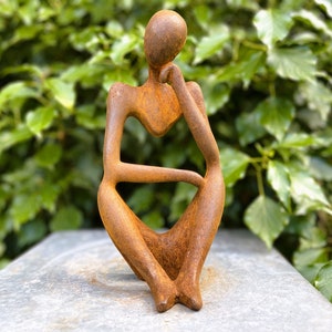 Abstract sculpture "Relax 1" | Cast iron garden sculpture | Modern