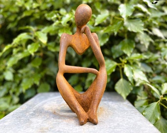 Abstract sculpture "Relax 1" | Cast iron garden sculpture | Modern