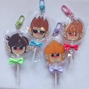 Eddsworld Inspired Lollipop Acrylic Charms [PRE ORDERS]