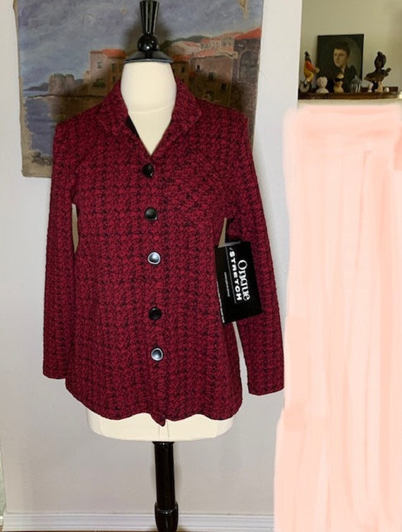 NOS Red and Black Blazer/Jacket, MINT With Tags