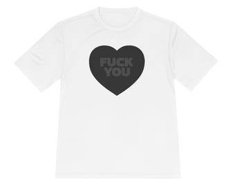 Black Heart Graphic Fuck You Tee | Graphic T-Shirt, Edgy Statement