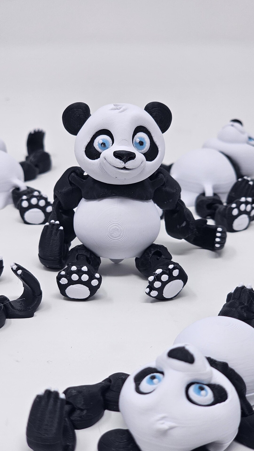 Articulated Panda | 3D Printed Flexi Fidget Toy | Stress Relief Sensory ...