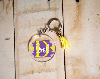 Personalised Keyrings / Keychain, personalised Gift, key ring, Present for her, for him, New home gift