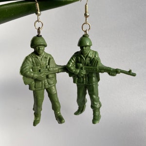 Toy Army Men Earrings