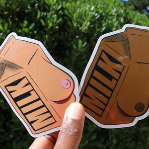 Melkpak Boobie Stickers | Waterflessticker | Laptopsticker