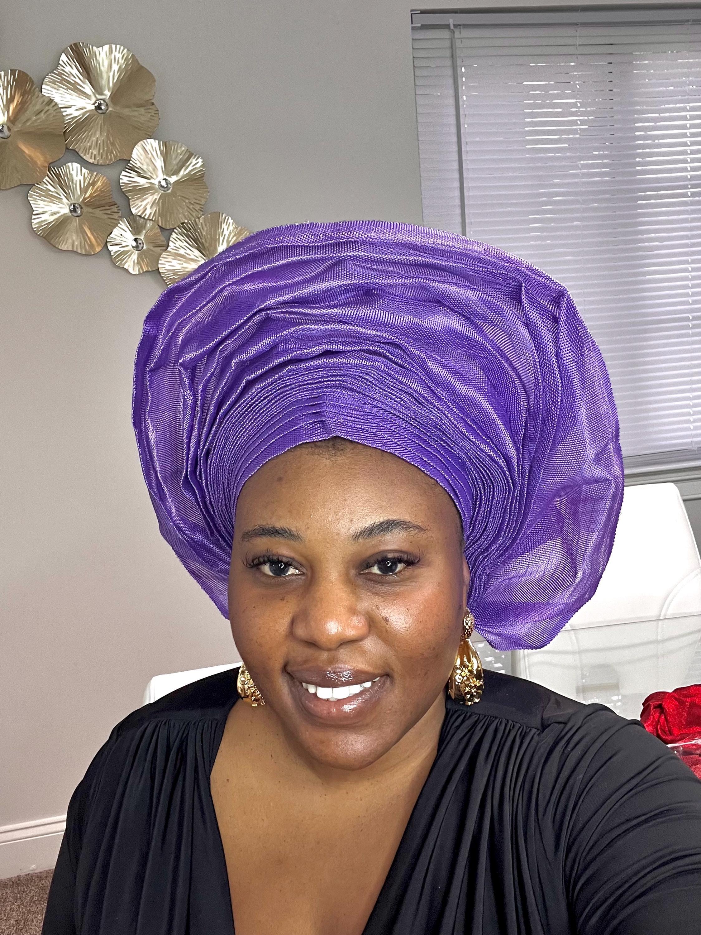 Purple and Lilac Aso Oke - Etsy display picture 2