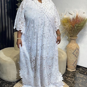 eyelet lace white dress Confête