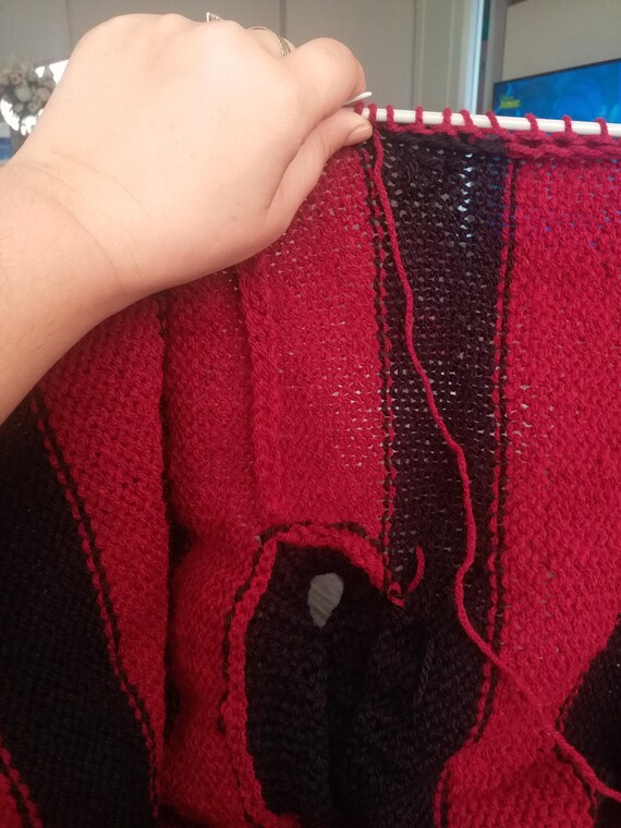 Kurt Cobain Hand Knit Cardigan and Striped Sweater Bundle