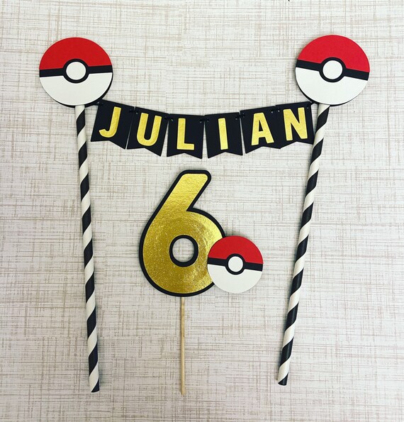 Pokémon cake topper / modern Pokémon party