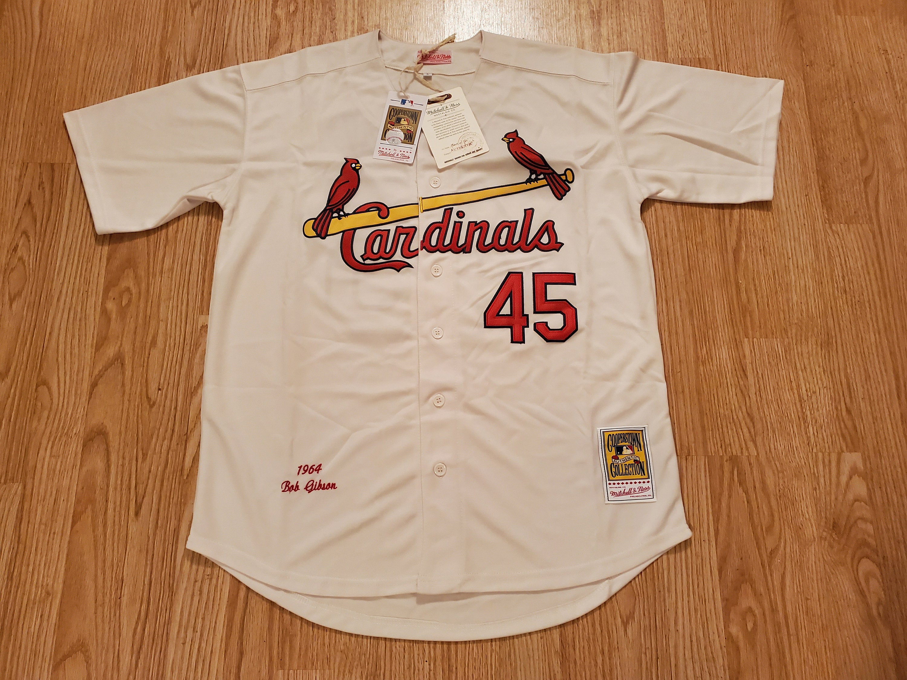 St. Louis Cardinals Mitchell & Ness Women's Cooperstown Collection V-Neck  Dress - Navy