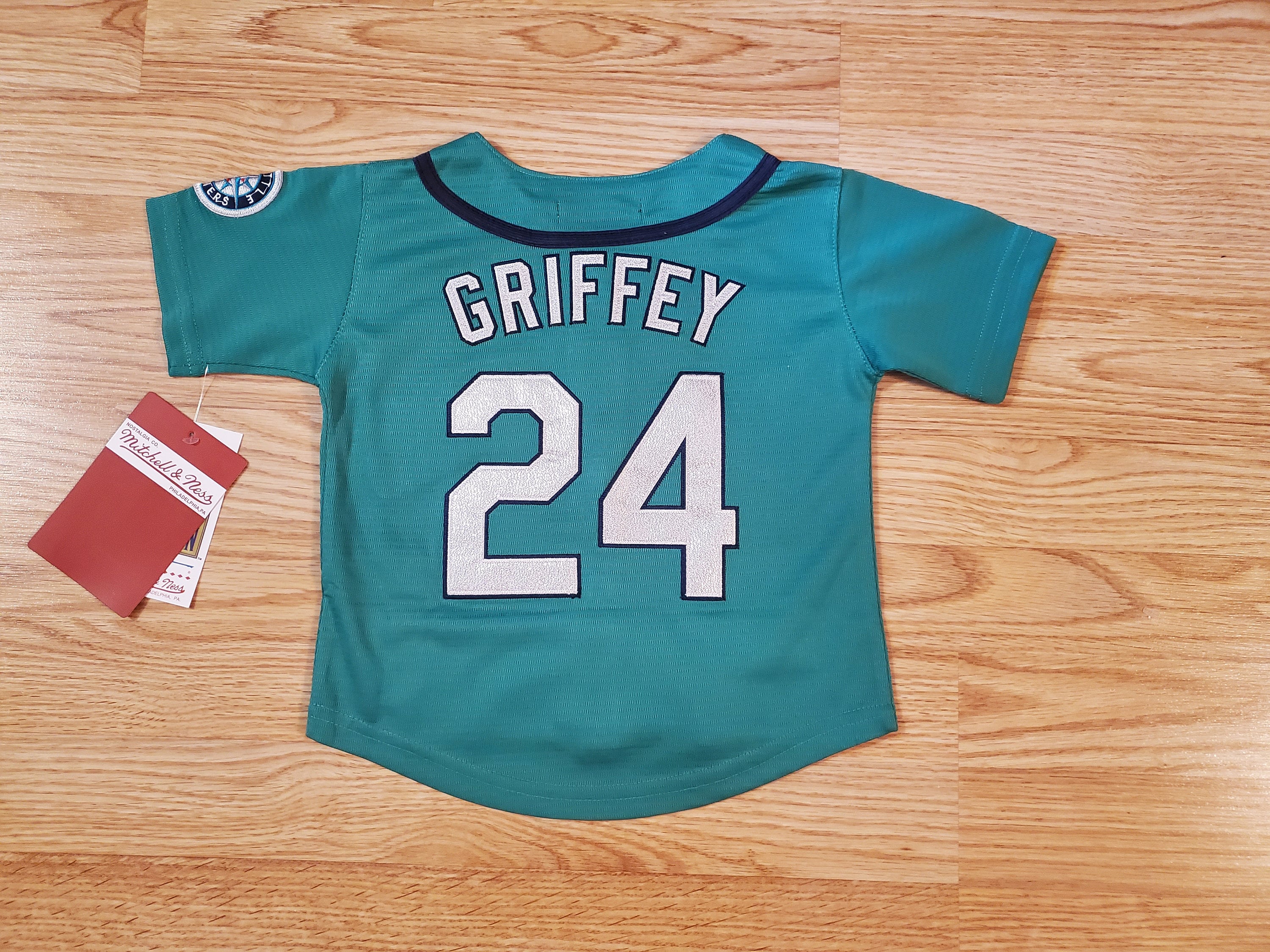 MITCHELL & NESS Seattle Mariners Ken Griffey Jr. Throwback Mesh Jersey Small