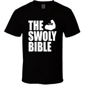 The Swoly Bible Gym Rat Tren Twins Sam Sulek Funny Parody Meme Joke Gift T Shirt