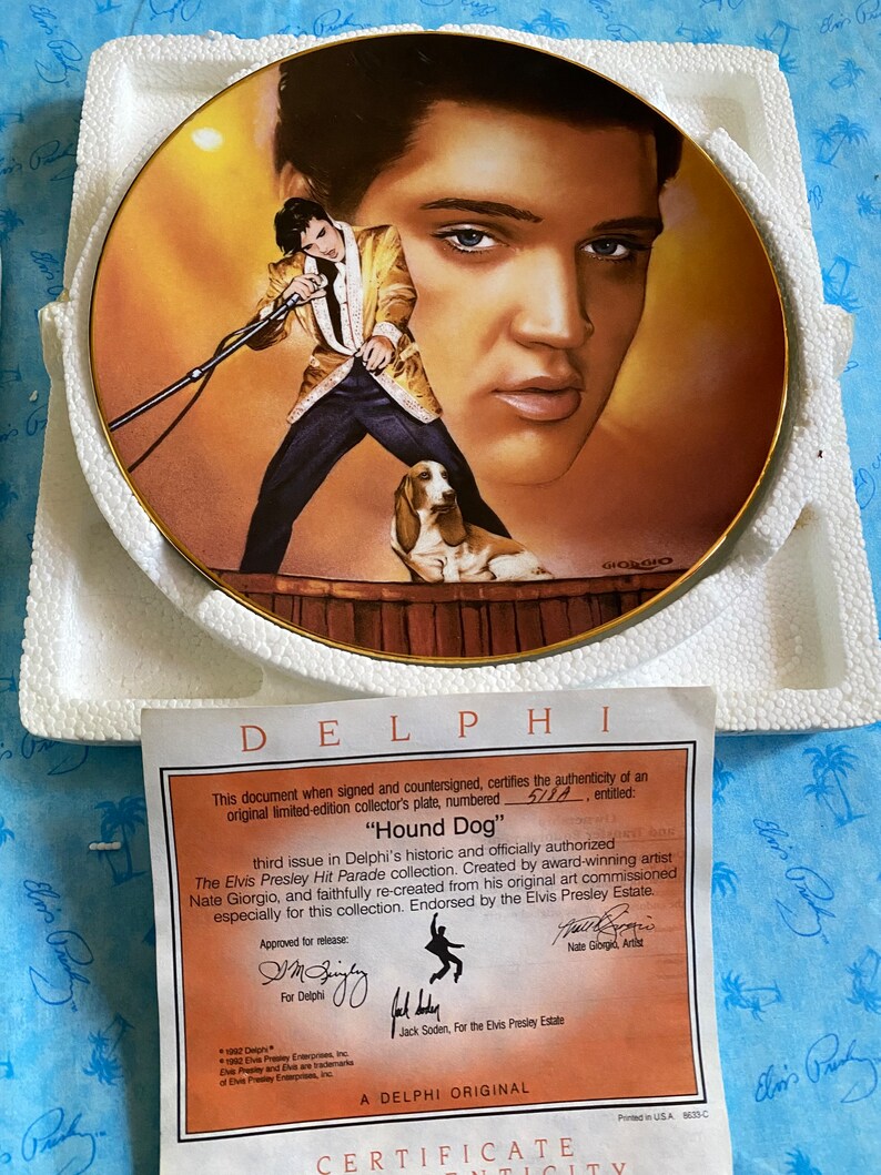 Elvis Presley Collector Plate Etsy