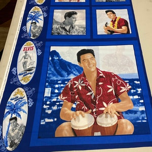 Elvis Presley Blue Hawaii Fabric 44”WideX 3 Yards
