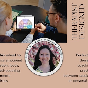 Printable counseling poster combining polyvagal concepts, attachment theory, and Emotionally Focused Therapy into a comprehensive trauma response wheel.