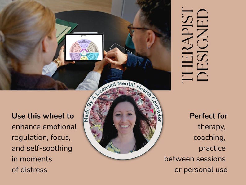 Printable counseling poster combining polyvagal concepts, attachment theory, and Emotionally Focused Therapy into a comprehensive trauma response wheel.