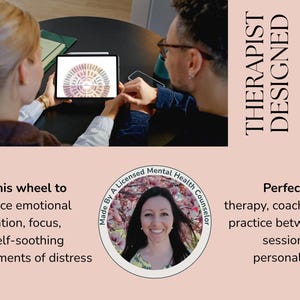 Psychology inspired self compassion wheel worksheet for building self awareness, self care, and emotional resilience