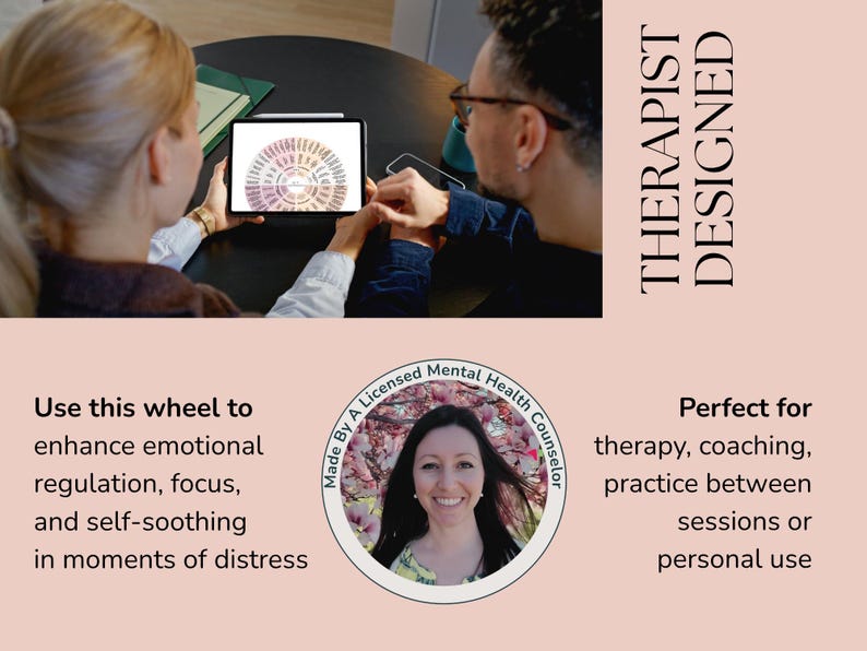 Psychology inspired self compassion wheel worksheet for building self awareness, self care, and emotional resilience