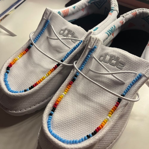 custom beaded hey dudes