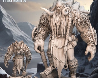 DnD Frost Giant Miniature | Monster Miniature 32mm scale Tabletop gaming DnD Miniature Dungeons and Dragons  dnd 5e dungeon master gift dnd