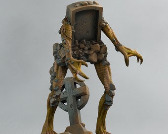 Graveyard Monster Miniature DnD Halloween Miniature Headstone Monster Terrain Tabletop gaming DnD Miniature | Dungeons and Dragons, DnD 5e