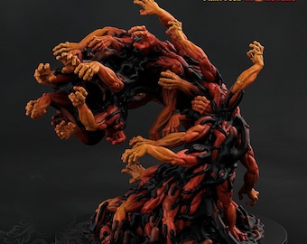 Shadow Worm Miniature Undead Worm | Print Your Monsters | Tabletop gaming | DnD Miniature | Dungeons and Dragons, dnd 5e monster miniature