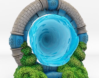 DnD Wonderland Portal Miniature Vortex Hole Effect Fantasy Water Dungeon Terrain Prop | 28mm 32mm scale | Dungeons and Dragons, DnD 5e