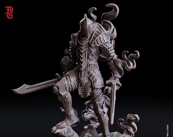 Umbral Sentinel Knight Miniature Monster Miniature | 32mm Scale | DnD Miniature Dungeons and Dragons DnD 5e class