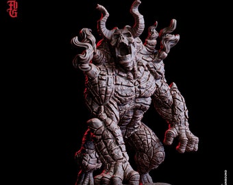 Blazing Behemoth Miniature Monster Miniature for DnD 5e Giant Monstrosity | 75mm Base 32mm Scale | Dungeons and Dragons DnD Dungeon Master