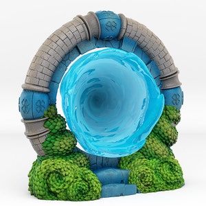 DnD Wonderland Portal Miniature Vortex Hole Effect Fantasy Water Dungeon Terrain Prop | 28mm 32mm scale | Dungeons and Dragons, DnD 5e
