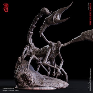 Sand Scorpion Miniature Large Monster Miniature DnD Figure | 75mm Base 32mm Scale DnD Miniature Dungeons and Dragons DnD 5e Figurine