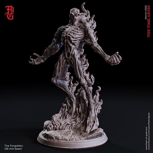 Undead Miniature The Forgotten Bones Miniature | 32mm Scale | DnD Miniature Dungeons and Dragons  DnD 5e class dead miniature Zombie