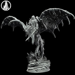 Dragon Rider Miniature 28mm scale Tabletop gaming DnD Miniature Dungeons and Dragons, dnd 5e
