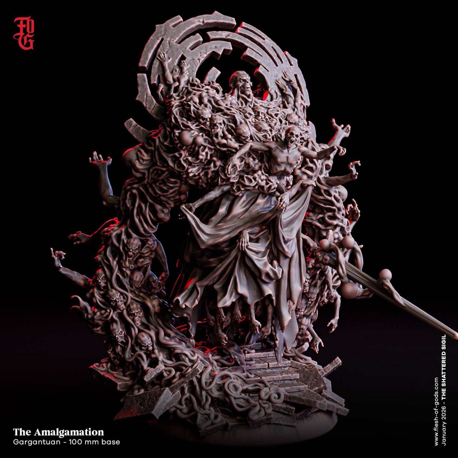 Amalgamation Miniature Monster Figurine Gargantuan Aberration ...
